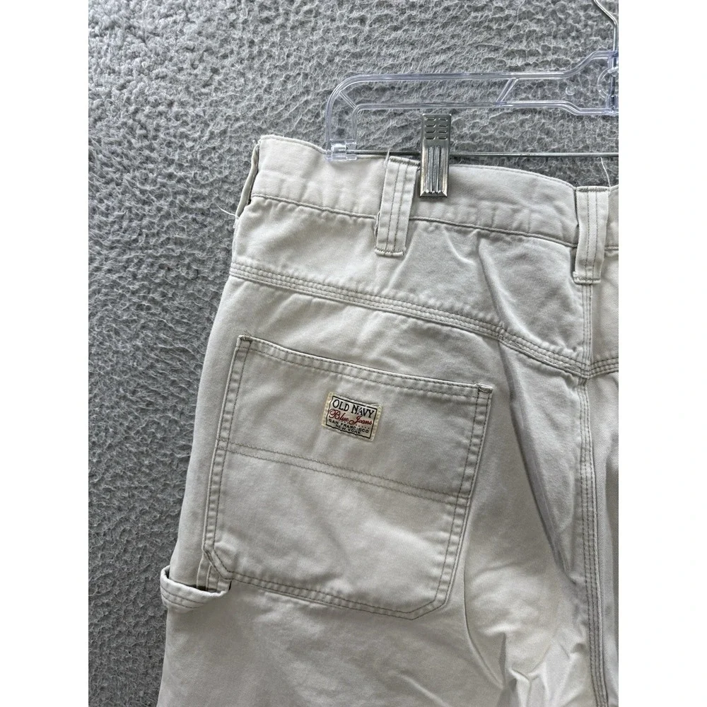 Vintage Old‎ Navy Pants Mens 36x34 Tan Carpenter Baggy Skater Grunge Y2K